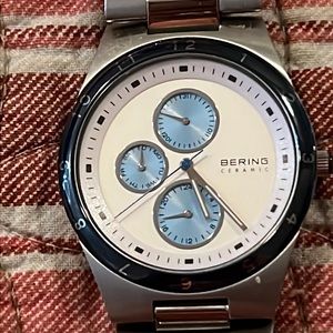 Bering solar sapphire crystal 32339-707 mens watch stainless steel